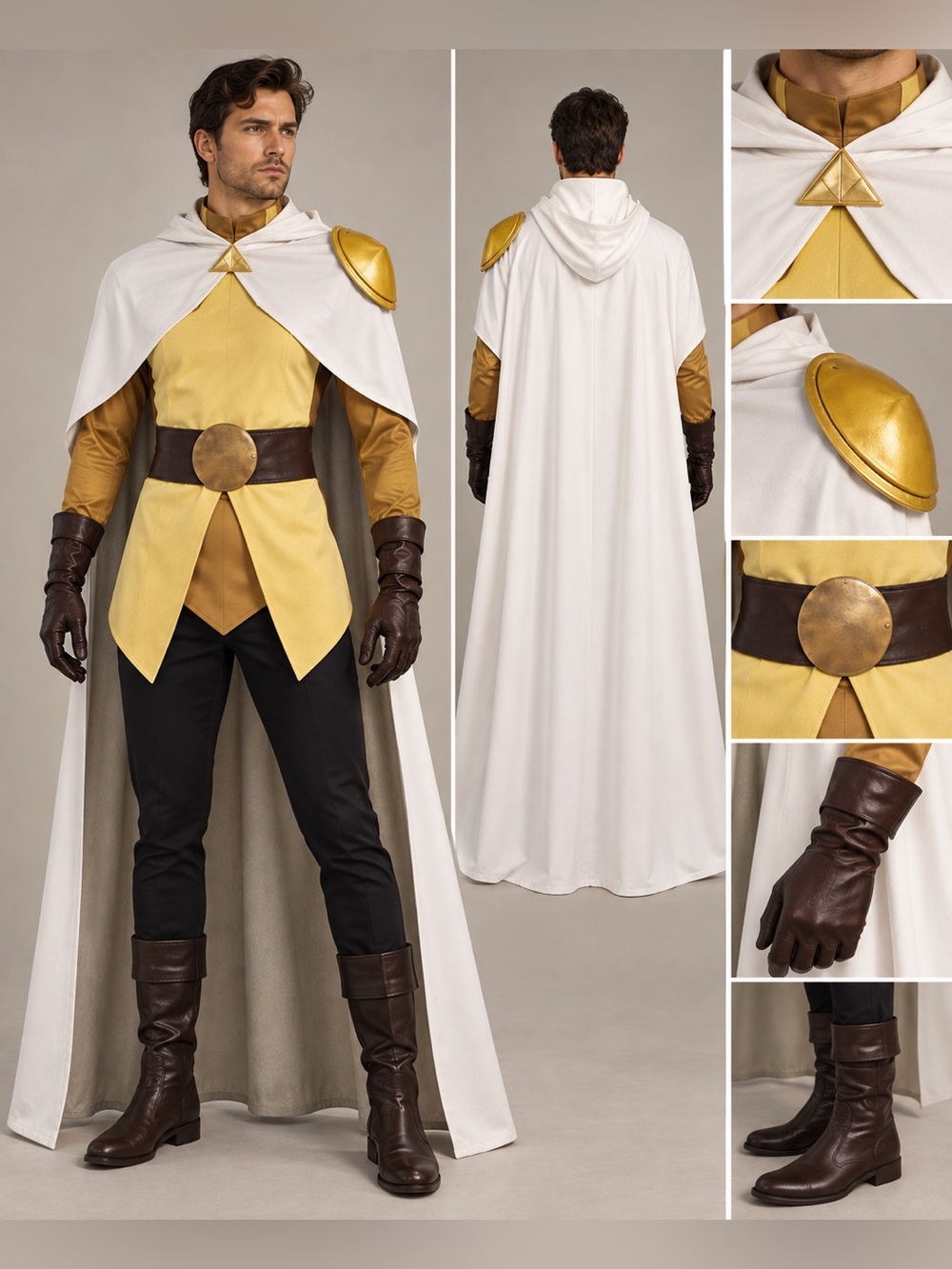NWT RocailleCos The Owl House Hunter Cosplay Golden Guard Costume Size: Large